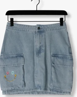 lichtblauwe refined department minirok jisel