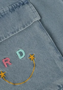 lichtblauwe refined department minirok jisel