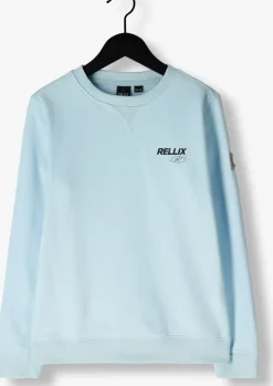 lichtblauwe rellix sweater sweater rellix backprint