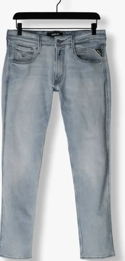 lichtblauwe replay slim fit jeans anbass pants