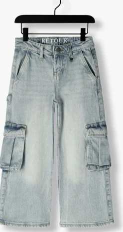 lichtblauwe retour wide jeans gerry