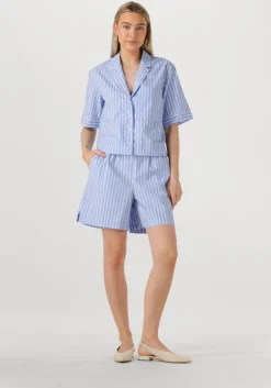 lichtblauwe rouge edit korte broek roushona hw wf shorts