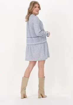 lichtblauwe rough studios mini jurk lana dress