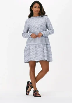 lichtblauwe rough studios mini jurk lana dress