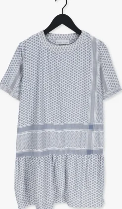 lichtblauwe rough studios mini jurk tara dress