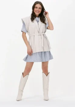 lichtblauwe rough studios mini jurk tara dress