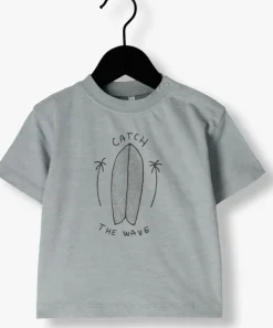 lichtblauwe rylee + cru t-shirt relaxed tee catch the wave