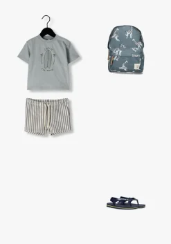 lichtblauwe rylee + cru t-shirt relaxed tee catch the wave