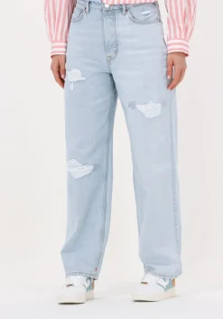 lichtblauwe scotch & soda wide jeans the ripple 50's jean