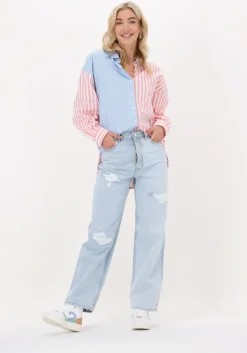 lichtblauwe scotch & soda wide jeans the ripple 50's jean