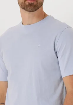 lichtblauwe scotch & soda t-shirt seasonal core - regular fit lo