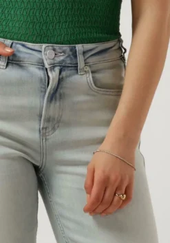 lichtblauwe scotch & soda slim fit jeans high five high rise slim jeans - blauw mirage