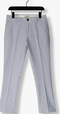lichtblauwe scotch & soda pantalon seersucker chino pants