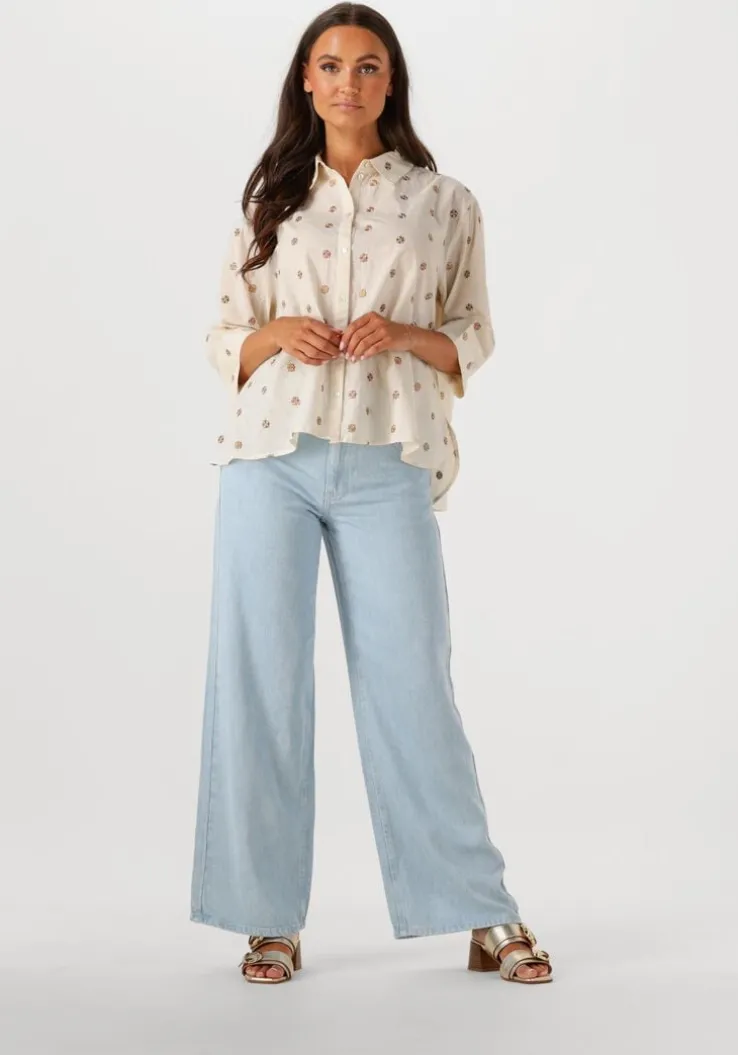 lichtblauwe second female wide jeans irvin denim jeans