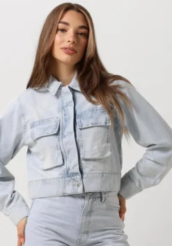 lichtblauwe second female spijkerjas fira jacket