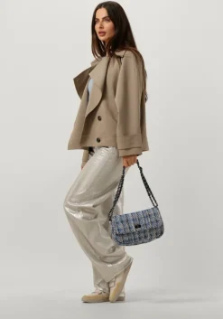 lichtblauwe second female t-shirt peony o-neck tee