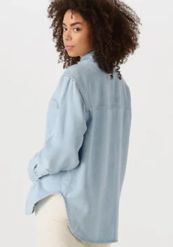 lichtblauwe second female blouses irvin denim shirt