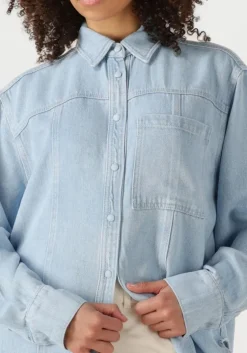 lichtblauwe second female blouses irvin denim shirt