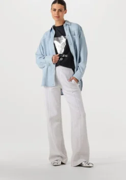 lichtblauwe second female blouses irvin denim shirt