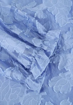 lichtblauwe selected femme blouses slfcathi-sadie 3/4 top ff