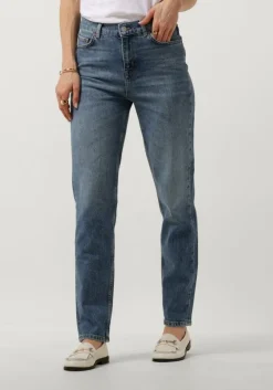 lichtblauwe selected femme slim fit jeans slfamy hw slim chambly blu jea