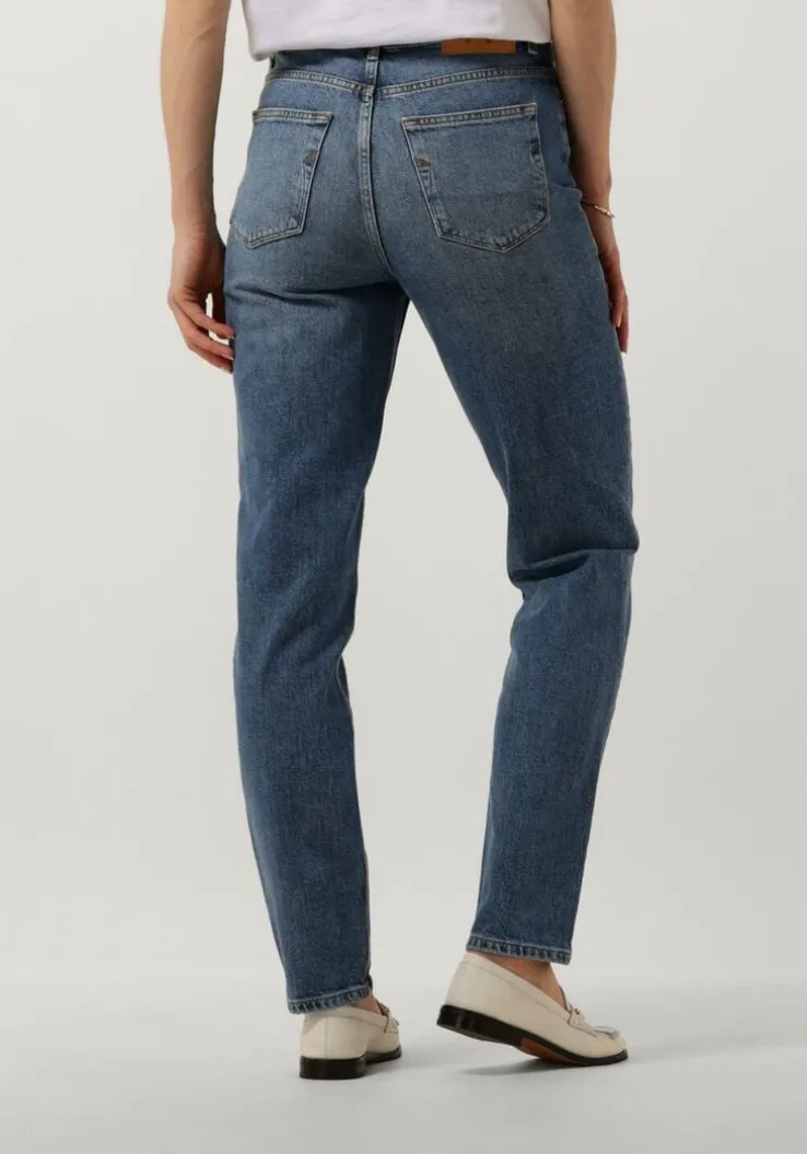 lichtblauwe selected femme slim fit jeans slfamy hw slim chambly blu jea