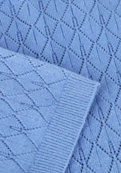 lichtblauwe selected femme top slfhelen 2/4 knit boat neck