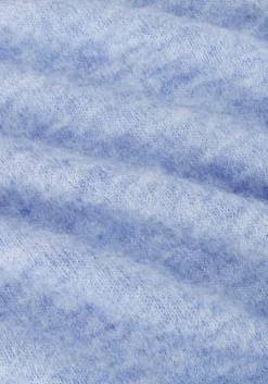 lichtblauwe selected femme t-shirt slfmaline-liliana 2/4 knit o-neck