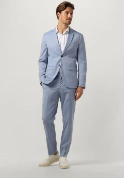 lichtblauwe selected homme pantalon slhslim-cedric structure trs noos