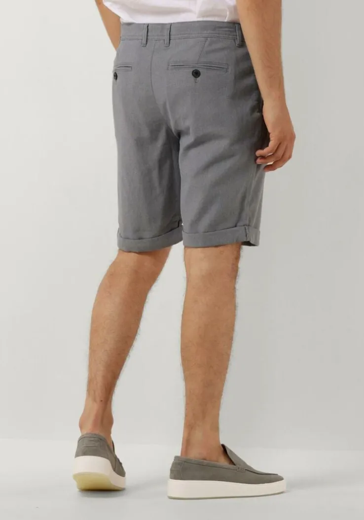 lichtblauwe selected homme korte broek slhslim-luton flex shorts noos