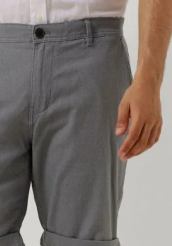 lichtblauwe selected homme korte broek slhslim-luton flex shorts noos