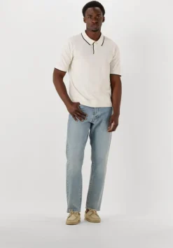 lichtblauwe selected homme straight leg jeans slh190-reg tape cole 3501 l.b wash jns