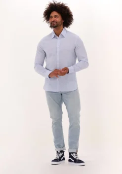 lichtblauwe tiger of sweden casual overhemd benjamins 9002