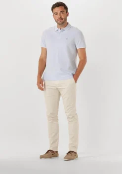 lichtblauwe tommy hilfiger polo linen pique reg polo