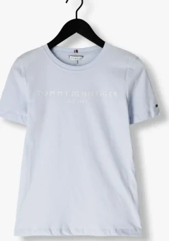 lichtblauwe tommy hilfiger t-shirt reg corp logo
