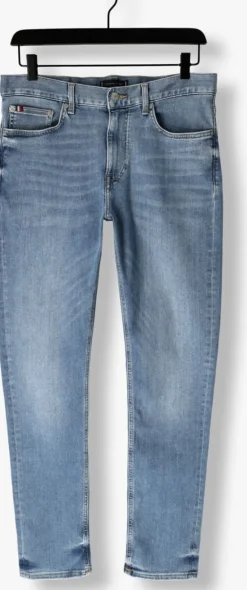lichtblauwe tommy hilfiger skinny jeans slim bleecker pstr finn indigo