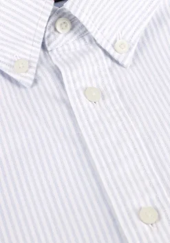 lichtblauwe tommy hilfiger klassiek overhemd heritage oxford stripe rf shirt