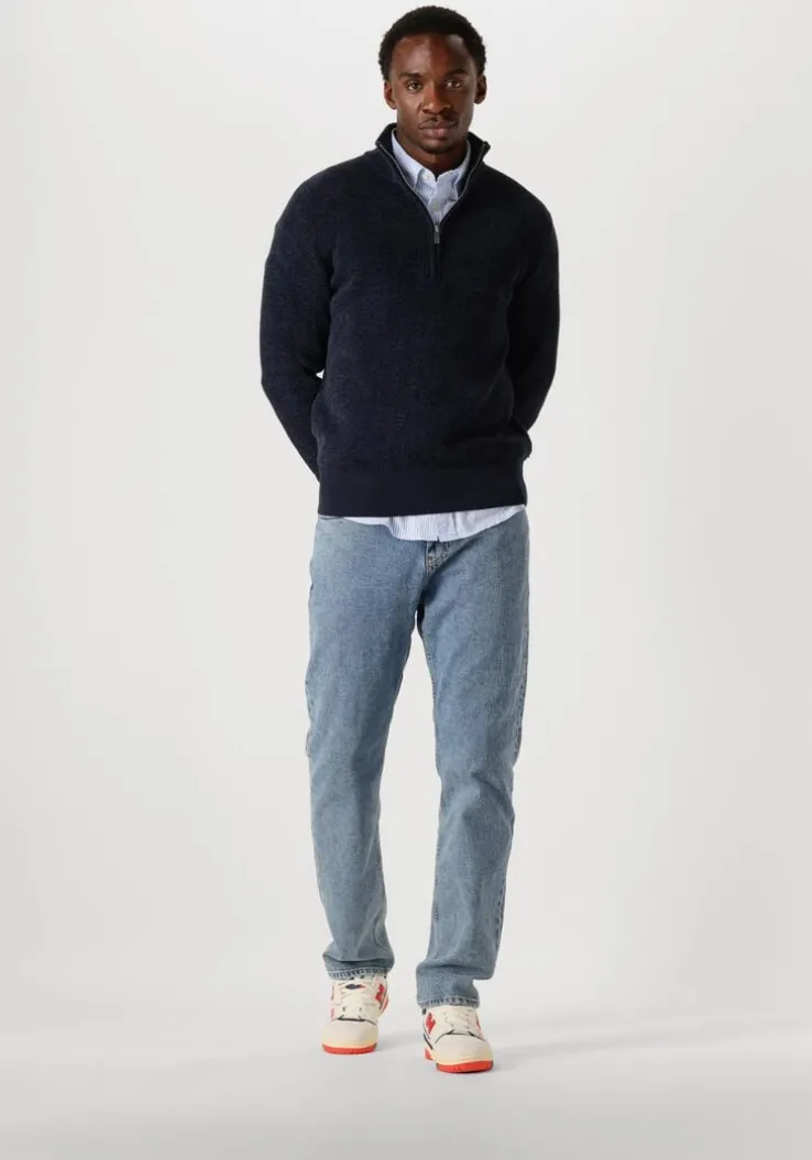 lichtblauwe tommy hilfiger klassiek overhemd flex poplin classic