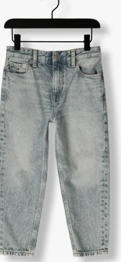lichtblauwe tommy hilfiger straight leg jeans archive barrel fit midblue jeans