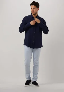 lichtblauwe tommy hilfiger chino bleecker chino 1985 pima cotton