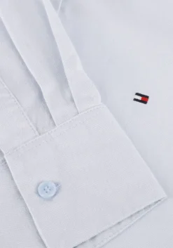 lichtblauwe tommy hilfiger blouses oxford cotton regular shirt
