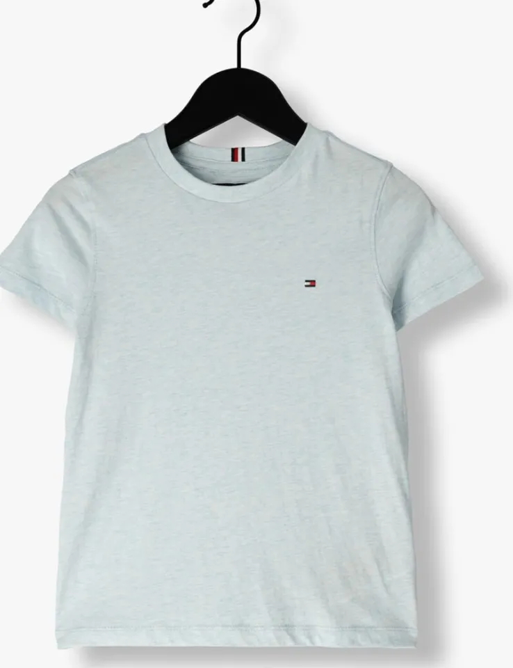 lichtblauwe tommy hilfiger t-shirt essential reg fit tee ss