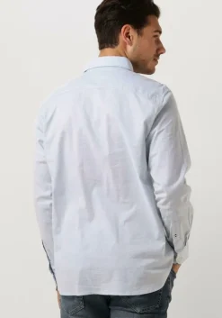 lichtblauwe tommy hilfiger casual overhemd core 1985 flex oxford rf shirt