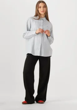 lichtblauwe tommy jeans blouses tjw rlx linen shirt