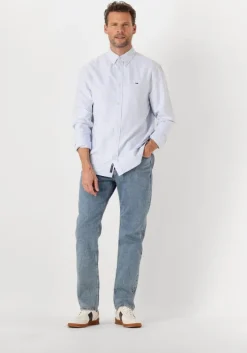 lichtblauwe tommy jeans casual overhemd tjm reg oxford shirt ext