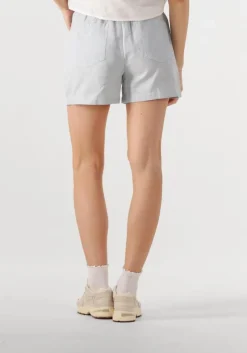 lichtblauwe tommy jeans korte broek tjw cotton linen short
