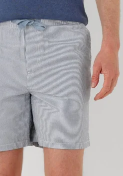 lichtblauwe tommy jeans korte broek tjm seersucker stp beach short