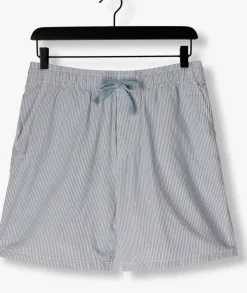 lichtblauwe tommy jeans korte broek tjm seersucker stp beach short