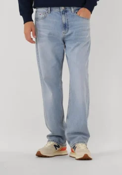 lichtblauwe tommy jeans straight leg jeans otis regular bi0112