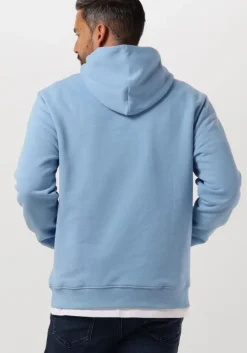 lichtblauwe tommy jeans sweater tjm reg badge hoodie